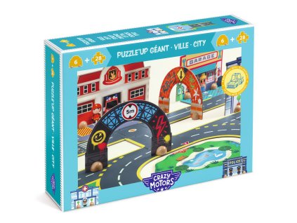 DJ05499 DJECO Puzzle Crazy Motors Puzzl'Up Město
