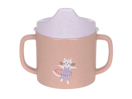 7245C.12 Lässig Dětský hrneček Sippy Cup PP/Cellulose Tiny Team cat