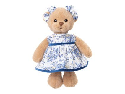 24922_1 Bukowski Plyšový medvídek Lilly v modrých šatech