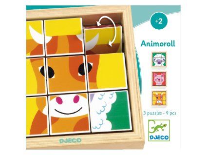 DJ01955 Djeco Otáčivé puzzle Farma