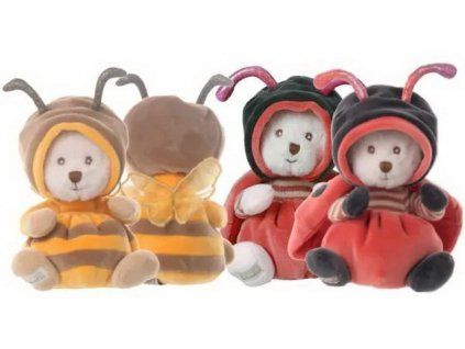 20177 Bukowski Plyšový medvídek Ziggy Ladybug - beruška - bílé packy