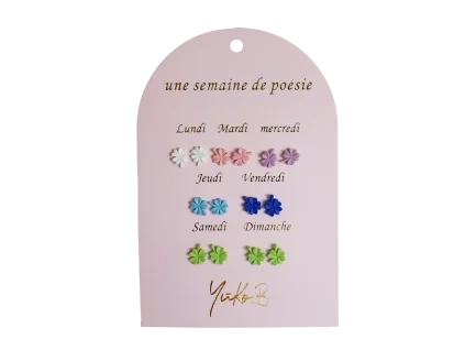 YB 500 232 Yuko B. Náušnice Týden poezie – Štěstí