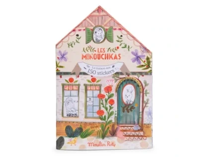 MR681601 Moulin Roty Knížka se samolepkami Les Minouchkas
