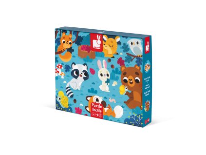 J02685 Janod Hmatové puzzle Lesní zvířátka