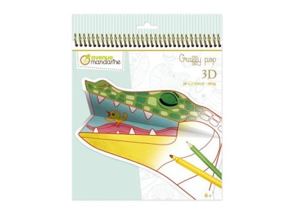 AVMGY107 Avenue Mandarine 3D Omalovánky Zvířátka