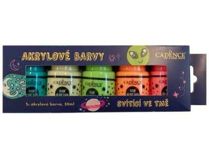 CB655165 Cadence Boya Malování na kameny - akrylové barvy svítící ve tmě