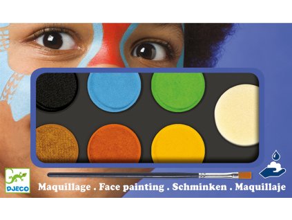 DJ09230 Djeco Barva na obličej - malování na obličej přírodní odstíny