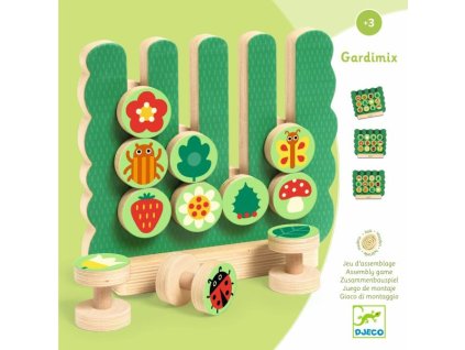 DJ01616 Djeco Dřevěná naučná hra Gardimix
