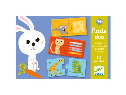 DJ08166 Djeco Duo Puzzle Co bude dnes k obědu