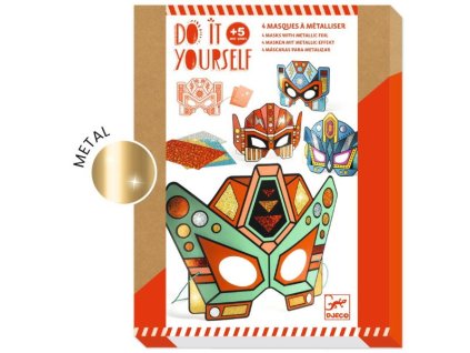 DJ07924 Djeco Kreativní sada DIY Masky superrobotů