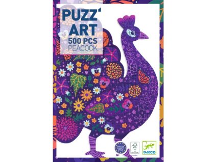 DJ07669 Djeco Puzzle umělecké - Páv
