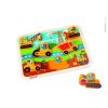 J07077 Janod Vkládací dřevěné puzzle Auta na stavbě