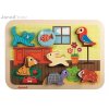 J07024 Janod Vkládací dřevěné puzzle Domácí zvířátka-4
