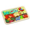 J07024 Janod Vkládací dřevěné puzzle Domácí zvířátka