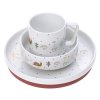 7205P-01 Lässig Porcelánový jídelní set pro děti Garden Explorer girls