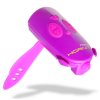 7575PUPI Mini Hornit Zábavná houkačka - klakson a světlo na kolo - růžová-3