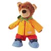 40031 Sigikid Medvěd Učílek - knoflíková panenka - 5 ks oblečení