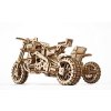 UG70078 Ugears Mechanická 3D stavebnice - Motorka s vozíkem-3