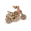 UG70078 Ugears Mechanická 3D stavebnice - Motorka s vozíkem-5