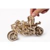 UG70078 Ugears Mechanická 3D stavebnice - Motorka s vozíkem-10
