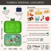 YO135 Yumbox Krabička na svačinu - svačinový box Original - Jurassic Green Funny Monsters-2
