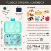 YO109 Yumbox Krabička na svačinu - svačinový box Original - Serene Aqua Paris Tray-2