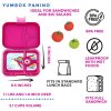 YO131 Yumbox Krabička na svačinu - svačinový box Panino - Malibu Purple Unicorn-3