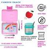 PPSN202309R Yumbox Krabička na svačinu - svačinový box Snack - Power Pink Rainbow-3