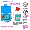 SBSN202309D Yumbox Krabička na svačinu - svačinový box Snack - Surf Blue Dino-5