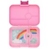 YO103 Yumbox Krabička na svačinu - svačinový box XL Tapas 4 - Capri Pink Rainbow