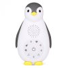 ZA-ZOE-01 Zazu Přehrávač hudby s nočním světlem a Bluetooth tučňák ZOE, šedý