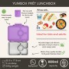 YOLPP202405 Yumbox Krabička na svačinu - svačinový box nerezový Pret RVS 4 - Lavande Purple-6
