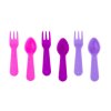 LPFORK BLUSH Lunch Punch Mini lžičky a vidličky Blush růžové - fialové