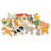 DJ03110 Djeco Dřevěné magnetky Farma a zvířátka-1