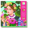 DJ09520 Djeco Kreativní sada Flitrové obrázky - Dívky