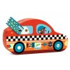 DJ07273 Djeco Puzzle v kouzelné krabičce - Závodní auta