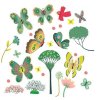 DD05051 Djeco Samolepky na okno Motýlí zahrada