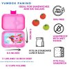 YO132 Yumbox Krabička na svačinu - svačinový box Panino - Power Pink Unicorn-4