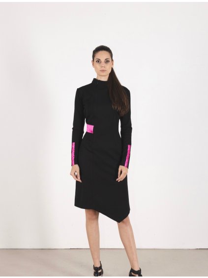 Cerno ruzove šaty (2)