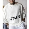 Tricko oversize offwhite judge me