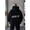 Panska mikina oversize ze zadu cerna judge me