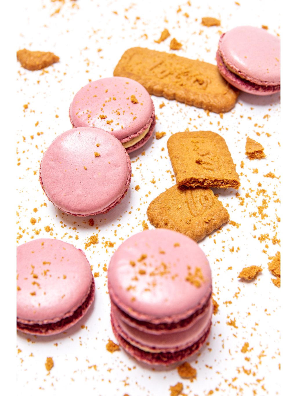 Lotus karamelová sušenka makronka