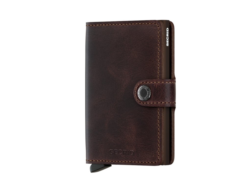 peněženka Secrid Miniwallet vintage chocolate Front 2