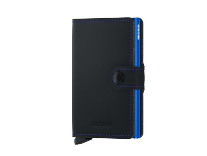 Peněženka Secrid Miniwallet Matte BlackBlue Front