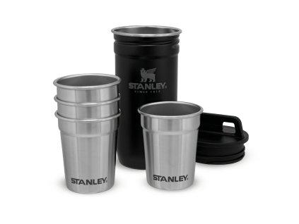 10370 the nesting shot glass set matte black pebble