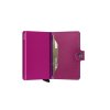 Peněženka Secrid Miniwallet Crisple Fuchsia Semi Open