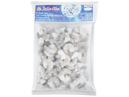 Krevety Tygří 31/40 loupané, bez hlav, syrové 10 x 1kg