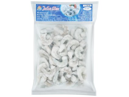 Vannamei shrimp 26/30 peeled, headless 10x1kg