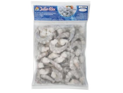 Vannamei shrimp 16/20 with tails, peeled, headless 10x1kg