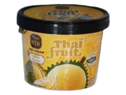 Durian flavored coconut milk ice cream tub 12x80g